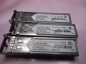 Lot of 3 Finisar SFP Fiber Transceiver Modules FTRJ8519P1BNL