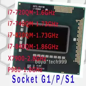 Intel Xeon I7-720QM I7-740QM I7-820QM I7-840QM X7900 P960 G1/P/S1 CPU Processor