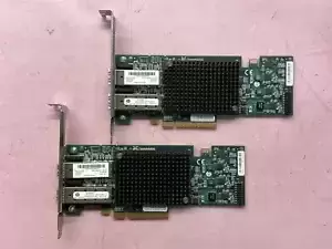 LOT OF 2 HP NC552SFP DUAL-PORT 10GB FULL HEIGHT ETHERNET SERVER ADAPTERS