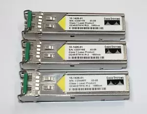 Lot of 3 - Cisco | OC48/STM16 IR-2 | 10-1426-01 1550nm Transceiver Module