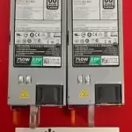 LOT OF 2 Dell 80 Plus Platinum 750W EPP Power Supply XW8W