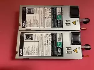 2x Dell PowerEdge R730XD Hotswap Server Power Supply 1100W Y3HJ8 TFR9V W12Y2
