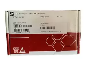 JD102B I Genuine SEALED Box HP X110 100M SFP LC FX TRANCEIVER-- JD102B