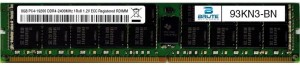 93KN3 - Dell Compatible 8GB PC4-19200 DDR4-2400MHz 1Rx8 1.2V ECC RDIMM