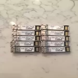 Lot of (10) CISCO DS-SFP-FC8G-SW SFP GBIC Transceiver Modules USED