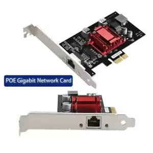 PCI-E POE Gigabit Network Card RJ45 LAN AdapterPCIE Card Intel/I210 for Desktop