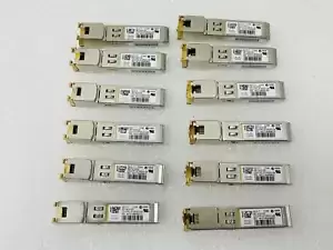 12X Cisco 30-1410-03 1000BASE-T SFP (MINI-GBIC) Plug-in Transceiver Module /USED