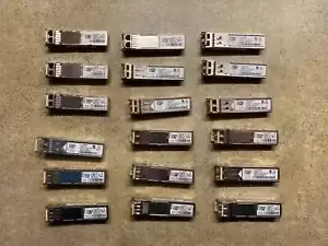 LOT OF 18 GENUINE CISCO GLC-SX-MMD 1000BASE-SX SFP TRANSCEIVER MODULES ZZ1-4(25)