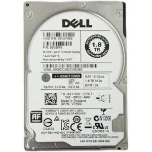 VTHDD Dell 1.8TB 10K SAS HDD 12Gbps 2.5" Hard Drive