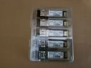 LOT OF 5 CISCO DS-SFP-FC8G-SW 8GB 850NM 10-2418-01 GBIC 8GBPS TRANSCEIVER I8-3