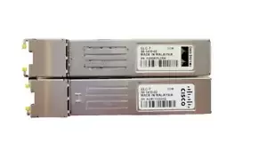 Lot of 2 Genuine Cisco GLC-T Copper SFP Transceiver Module 30-1410-02