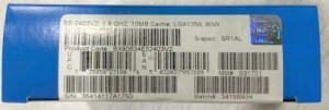 Intel BX80634E52403V2 SR1AL Xeon Processor E5-2403 v2 10M Cache, 1.80 GHz NEW
