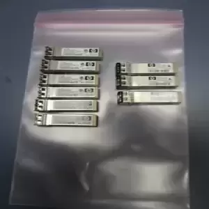 Used Lot of 9 Genuine HP 8G SW FC SFP+ (AJ718A) Transceiver Modules