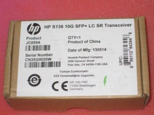 NEW Genuine HP S136 10G SFP+ LC 10Gbase-SR Optical Transceiver 10Gb JC859A 10Ge