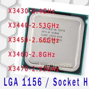 Intel Xeon X3430 X3440 X3450 X3460 X3470 X3480 LGA 1156 Socket H CPU Processor