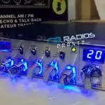 Connex 3300HP 10 Meter Radio - BLUE NITRO LIGHT RINGS + PERFORMANCE TUNED dimmer