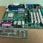 Supermicro PDSG4 rev 1.1 SCSI CTRL built-in Server Board w/ CPU + IO  Plate