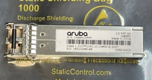 J4858D ARUBA HP GENUINE 1G SFP LC SX 500m OM2 MMF Transceiver USED