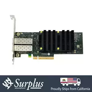 Chelsio T520 Dual Port 10GB SFP+ NIC PCIe Ethernet Server Adapter High Profile