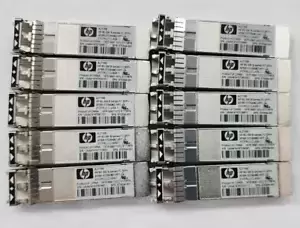 Lot of 10 HP AJ716B 8GB SFP+ SW Optical Transceiver Module for ProLiant B-Series