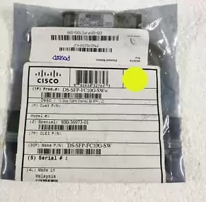 Cisco DS-SFP-FC10G-SW= 10 Gbps Fibre Channel SW SFP+,LC Transceiver