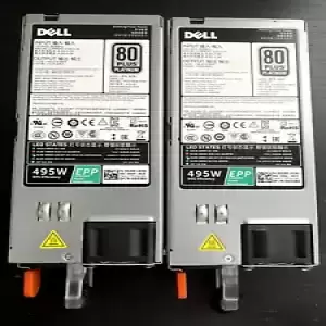 LOT of 2x Dell 9338D 09338D R630 R730 495W 80Plus Platinum Power Supply PSU