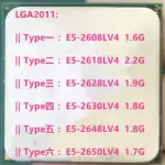 Intel Xeon E5-2608LV4 2618LV4 2628LV4 2630LV4 E5-2648LV4 E5-2650LV4 LGA2011 CPU