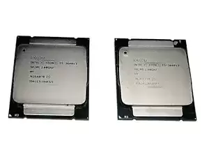 Pair of Intel Xeon E5-2640 V3 2.6Ghz 8 Core SR205 CPU Processor