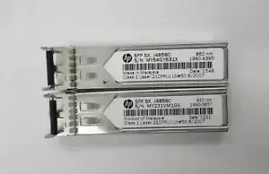 Lot of 2 HP J4858C Compatible 1000BASE-SX SFP 850nm 550m Tranceiver Tested