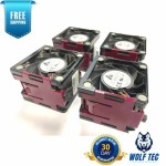 Lot of 4 HP 662520-001 Hot Plug Fan Module for DL380p Gen8 Servers 654577-002