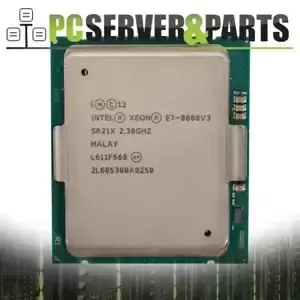 Pair of Intel Xeon E7-8880 v3 SR21X 2.30GHz 45MB 18-Core LGA2011 CPU Processors
