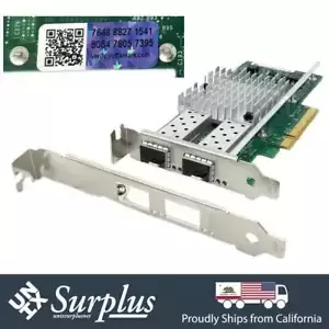 Genuine Intel X520-DA2 Dual Port SFP+ 10GB NIC Ethernet Server Adapter Yottamark
