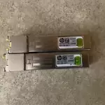 LOT OF 2 JD089B HP HPE X120 1G SFP RJ45 TRANSCEIVER MODULE N9-2(6)