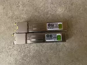 LOT OF 2 JD089B HP HPE X120 1G SFP RJ45 TRANSCEIVER MODULE N9-2(6)