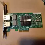 Clean IBM PRO/1000 PT Dual Port NIC Network 39Y6127 Full Height Ports Not Used