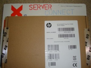581201-B21 HP NC550SFP 586444-001 Dual Port 10GBE PCI-E 2.0  Server Adapter