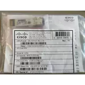 New  Cisco DS-SFP-FC8G-LW 8Gb Fibre Channel Long Wave SFP Transceiver