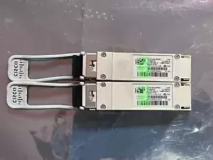 Cisco QSFP-40G-SR-BD Transceiver Module P/N 10-2945-2 (lot of 2)