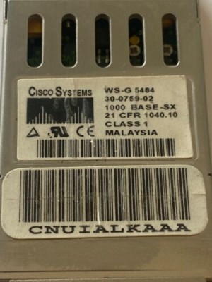 GENUINE CISCO WS-G5484 30-0759-02 Transceiver 1000Base-SX