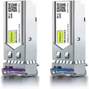 for Cisco GLC-BX-D A pair of 1G Bidi SFP Transceiver 1000Base-BIDI Module 20 km
