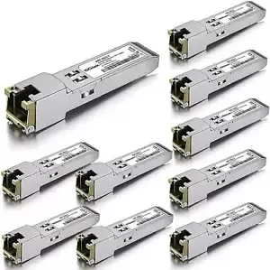 10 Packs For Cisco SFP-GE-T, GLC-TE 1G Transceiver 1000BASE-T Copper SFP to RJ45