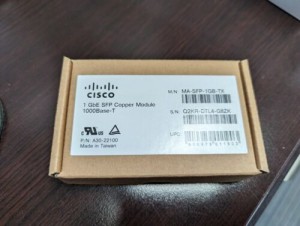 New Genuine Cisco Meraki MA-SFP-1GB-TX  Transceiver Module