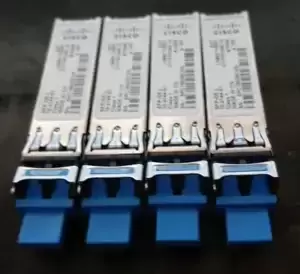 Lot of 4 - Genuine Cisco SFP-GE-L 10-2144-01 LH/LX 10KM Transceivers