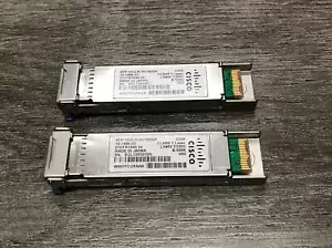 Lot of 2 Cisco XFP-10GLR-OC192SR 10-1989-03 Transceiver Module #M22-7