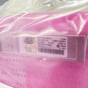 Cisco w/ Green Hologram SFP-10G-BXU-I 10GBASE-BX-U BiDi SFP+ Transceiver Module