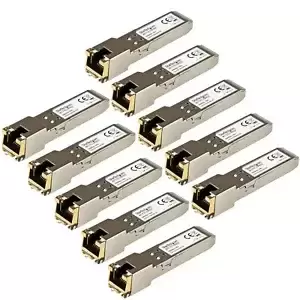 StarTech HP J8177C Compatible Gigabit RJ45 Copper SFP Transceiver, 10 Pk