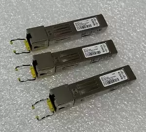 Lot of 3x GENUINE Cisco 30-1410-02 GLC-T 1000base-T SFP Copper Wire Transceiver