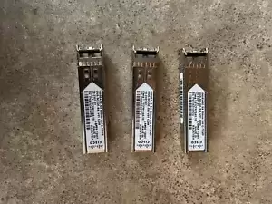 LOT OF 3 CISCO ONS-SC-GE-SX 1000BASE-SX 850NM TRANSCEIVER V01 F4-2(1)