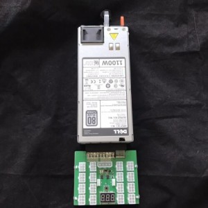 Dell 1100W 80 Plus Platinum PSU E1100E-S0 w/ X15B breakout board Crypto mining