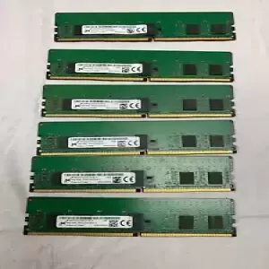 *Lot Of 6* MICRON 4GB 1Rx8 PC4-2133P (17000) Server RAM MTA9ASF51272PZ-2G1B1QI